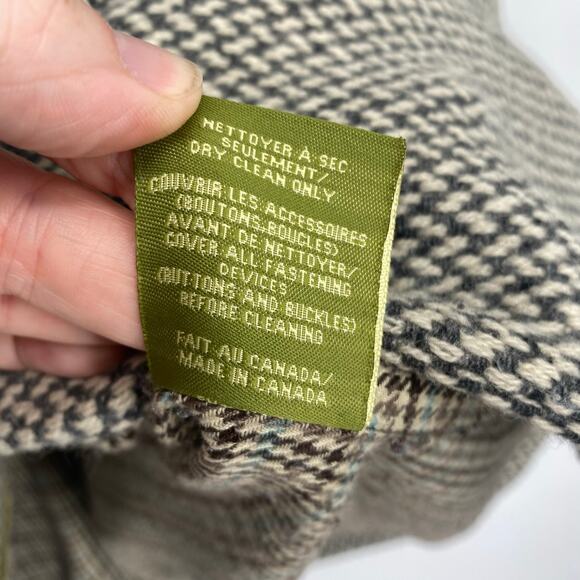 Soia & Kyo Gemma Coat Womens Medium Gray Checkered Belted Peacoat Jacket Winter - Picture 7 of 10